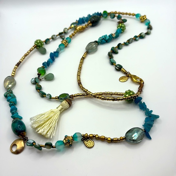 Nordstrom Jewelry - Sara Bella Boho long necklace with multiple gemstones